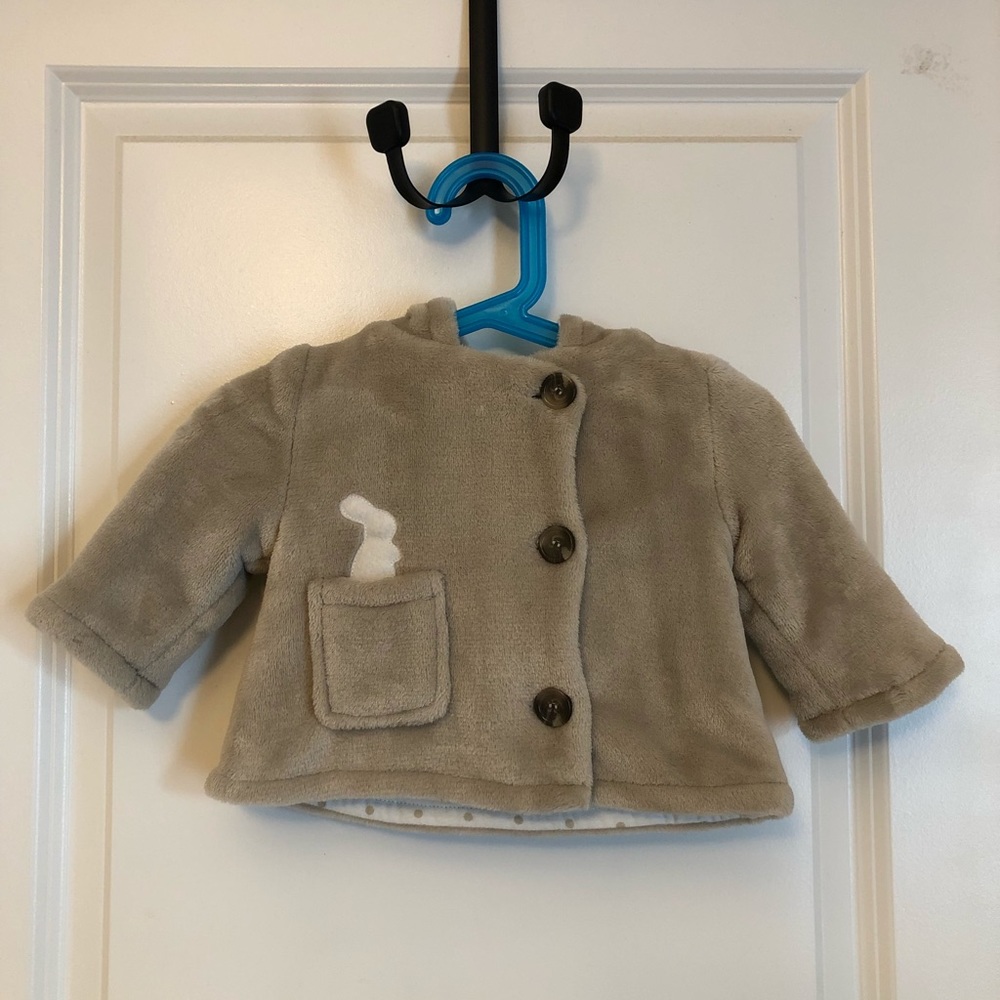 Baby jacket with hood